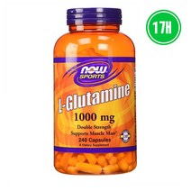 Now Foods L-Glutamine 1000mg 글루타민 240캡슐, 240정, 1팩