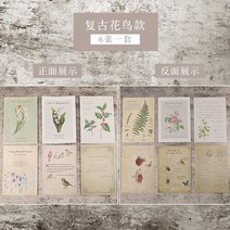 포토 파티 소품 축하 생일 돌 프로포즈 레트로 오래된 영어 음악 종이 사진 배경 ins 사진 사진 촬영 배경 종이, 꽃 13x18cm 6 개