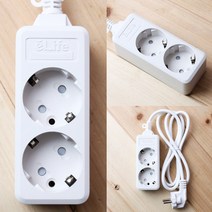 멀티콘센트 2구 1M 1M멀티탭 일자멀티탭 멀티콘센트 멀티텝 일자형멀티탭