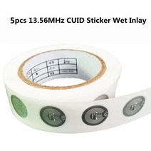 5 13.56Mhz RFID CUID 카드 스티커 Keytg UID 변경 가능 블록 0 NFC 안드로이드 MCT 복사 복제 쓰기, [05] 5pcs