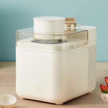 220V 60W 500ml 아이스크림 기계 가정용 소형 수제 DIY 자동 콘, 01 White