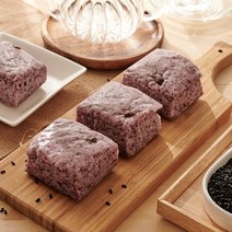 흑미기정떡 영양가득 진짜 국내산흑미(술떡), 48조각, 흑미 한판