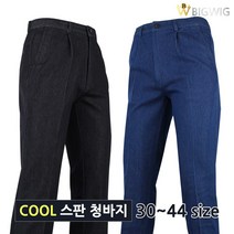 [더빅보스] WDF여름청스판 남성용 원턱 앞주름 작업용 외출복 데님 30~44 SIZE