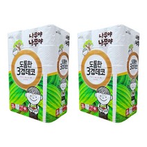 나무야나무야 도톰한 3겹 데코 롤화장지 30m, 30롤, 2팩