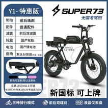 자토바이 전기자전거 SUPER73 배터리 충전식 클래식 입문용 바이크 48V 산악용, 36아, (Y1) 전기 자전거