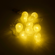 [리뷰이벤트] 다이노샵 LED 볼 라이트 볼 전구 4cm 10구 길이 2m 건전지사용