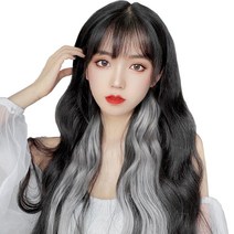 하이유니 브릿지 트윙클 여자 부분 셀프 패션 헤어 피스 붙임 머리 가발, 와이드 (너비:5cm/기장:60cm), 16.민트