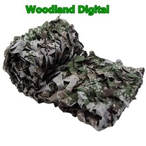야외 블랙 블루 그린 사막 베이지 육군 위장 자동차 텐트 그물 캠핑 하이킹 사냥 천막, Woodland Digital+2mx2m