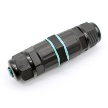전기 커넥터 IP68 방수 와이어 커넥터 전기 케이블 3 핀 야외 플러그 소켓 스트레이트 빠른 나사 연결, 01 3PIN