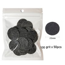발뒤꿈치각질 제거팩 제거기 전동 발각질 제거 발 rasp 파일 디스크 죽은 피부 페디큐어 도구 100150240 큐티클 굳은살 도구 전기 발 파일 교체 가능한 사포, 1-단 1bag 종이