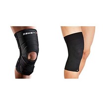 잠스트 (ZAMST) 무릎 무릎 서포터 ZK-7 스포츠 전반 일상 생활 좌우 겸용 M 사이즈 371702 & 무릎 무릎 얇은 서포터 보디 메이트 (BODYMATE) 좌우 겸용 스포츠 전반 일상 생활 M 사이즈 380002 [세트 구입]
