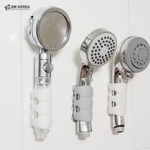 클리어 뽁뽁이 샤워기 거치대, 그레이