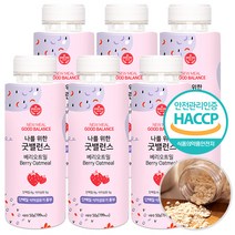 굿밸런스 쉐이크 50g X 6개 식사대용 간편식 맛있는 오트밀 건강한 단맛 단백질 식이섬유 두리두리, 그레인맛 6입