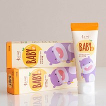 [KT알파쇼핑]닥터초이스 좋은치약 베이비 1단계 60g 무불소 아기치약 3개, 기본상품