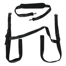 웨이크보드 서핑 숄더 스트랩 조절식 캐리 슬링 스탠드 업 패들 sup 서핑 핀 패들, 검은색