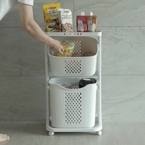 생활백서 올인원 스윙 빨래바구니 3단