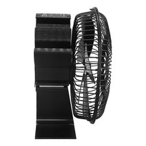 무연통펠렛난로 안전망 투입구 불멍 캠핑 화목 난로 Fans For Wood Burning Stove 5 Blade Pellet Heat Pow, 01 검정