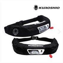 쿠로시오 자동팽창식 구명복 구명조끼 (허리벨트) 낚시 선상조끼