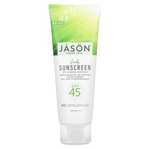 Jason Natural 햇빛 아이용 썬크린 자외선 차단지수 45 4 온스 (113 그램) 2팩