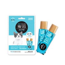 캣퓨어 미니스틱 그레이프리 캣푸드 닭가슴살&연어 7g 8개입, 1개