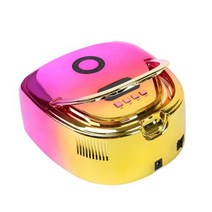 2022 새로운 충전식 네일 램프 손잡이와 무선 젤 폴란드어 건조기 기계 손톱에 대 한 자외선 무선 네일 UV LED 램프, AU, gradient gold 색상+UK, 없음