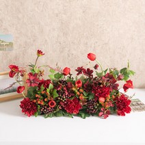 샤를 다알리아 열매 대형센터피스 65cmP 조화 꽃 인테리어