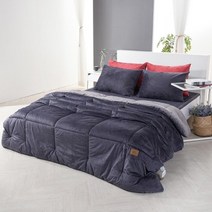 기타 바보사랑[엘리시아룸]미뇽 프리미엄 겨울 극세사 이불패드세트 SS 네이비