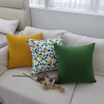 코지피아 순면 워싱린넨 옥스포드 북유럽 쇼파 카페 인테리어 쿠션 커버