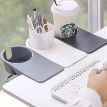 에코벨 다용도 집게형 테이블 컵홀더/사무실 텀블러 컵받침, 다용도 집게형 테이블 컵홀더 그린