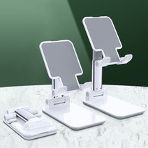 톡톡마켓 스마트폰 테이블 거치대 뷰티 화장품 게임 개인방송, 1개, 화이트
