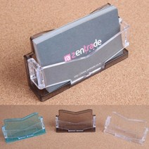 1단 투명 칼라 디자인 명함 거치대 메모 꽂이 탁상 홍보대 스탠드 케이스 광고 행사 영업 쇼케이스 네임카드 배포 은행 사무실 오피스 책상 연락처 수납 트레이 매장 카운터 쿠폰 정리, 색상