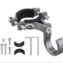 자전거캐리어 자동차자전거거치대 견인장치 버설 후크 오토바이 가방 클로 후크 다기능 헬멧 후크 알루미늄 합금 행거 후크 홀더, 은