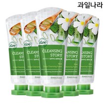 과일나라 세안이야기 알로에 클렌징폼 120g x 5개