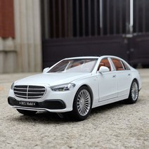 BENZ 벤츠 S600L S클래스 7세대 디자인 1대22 자동차 미니카 모형 다이캐스트 청년K쇼핑, 화이트