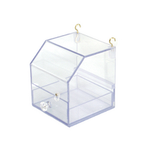 미르 앵무새 모이튐방지 렉산 외부모이통 소, 1개, 투명