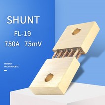 1pcs FL-19B 션트 750A 용접 기계 황동 저항 DC 전류 아날로그 패널 미터, 한개옵션0