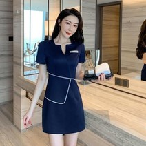 병원코디네이터유니폼 유니폼 여름 짧은 소매 뷰티 살롱 드레스 여