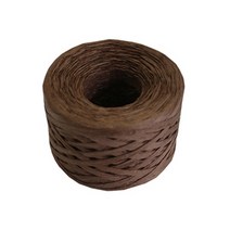 비엘씨 페이퍼라피아 지끈 90m 15종 리본빵끈/포장타이, 브라운, 1개