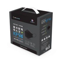 엠피가드 국내생산 KF94 황사방역 마스크 선물세트 대형 50매 개별포장, 1개, 블랙