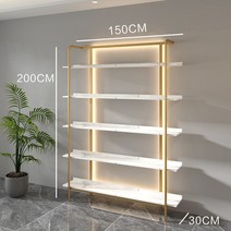 네일샵 조명 장식장 매니큐어 보관 디스플레이 헤어샵, H.1.5미터의 조명을 갖춘 평면 패널