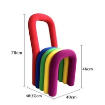 볼드체어 스툴 벤치 카페 인테리어 의자 bold chair 무스타슈유명인 네일샵 의자, H