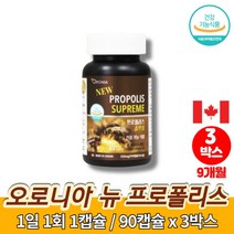 캐나다산 프리미엄 코스트코 데일리 브라운 뉴 프로폴리스 꿀 플라보노이드 17mg 폴리폴리스 바이오폴리스 항산화 도움, 3박스