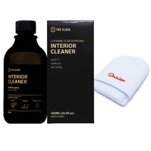 더클래스 인테리어 클리너 자동차 실내 클린 세정제 500ml + 드라이뷰 핑거어플리케이터
