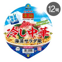 뉴터치 스고멘 히야시츄카 해초 샐러드맛 132g X 12팩, 단품