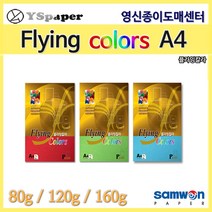 영신종이도매센터 플라잉칼라 색지 A4 잉크젯 레이저 칼라사무용지, 20매, 02. 플라잉칼라 120g E20 진한빨강색