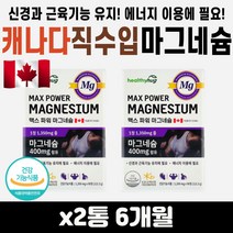 신경 근육 기능 유지 필요 건강기능식품 마그네슘 캐나다 직수입 완제품 산화 마그네슘 임산부 여성 어르신 중년 노인 60대 70대 80대 여성 남성 종합 추천