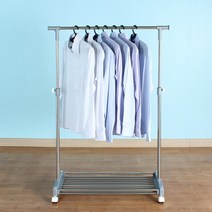 대성 정품(국산)이동식튼튼행거2단~4단행거 스탠드옷걸이 고정식행거 고정식옷걸이 행거, 06.이동식 선반행거 1단(화이트)