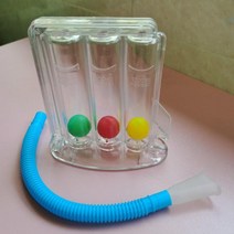 3 볼 심호흡 운동 장치 폐 심호흡 트레이너 인센티브 폐활량계 폐활량계 호흡 측정 시스템, 2741, 168