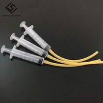 3D프린터 관련 부품 용품 3개/몫 동물 애완 구강 먹이 주사기 12cm 라텍스 튜브 OD = 5mm ID 3mm, 02 5ml 3PCS