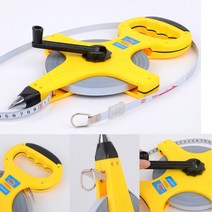 자동줄자 긴줄자 되감기 공업용 스틸줄자 100M